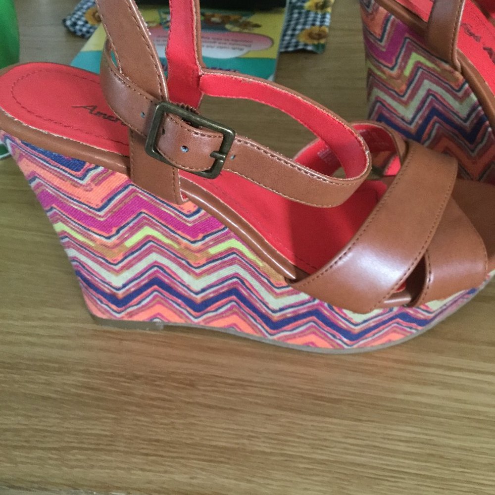 American Eagle wedge sandals